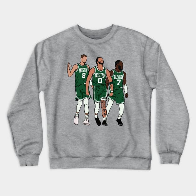 Kristaps Porzingis & The Jays Crewneck Sweatshirt by rattraptees